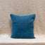Laundered Linen Prussian Blue 46cm Square Cushion (2 available)