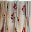 Iona Red/Brown Pinch Pleat Curtains (pair)